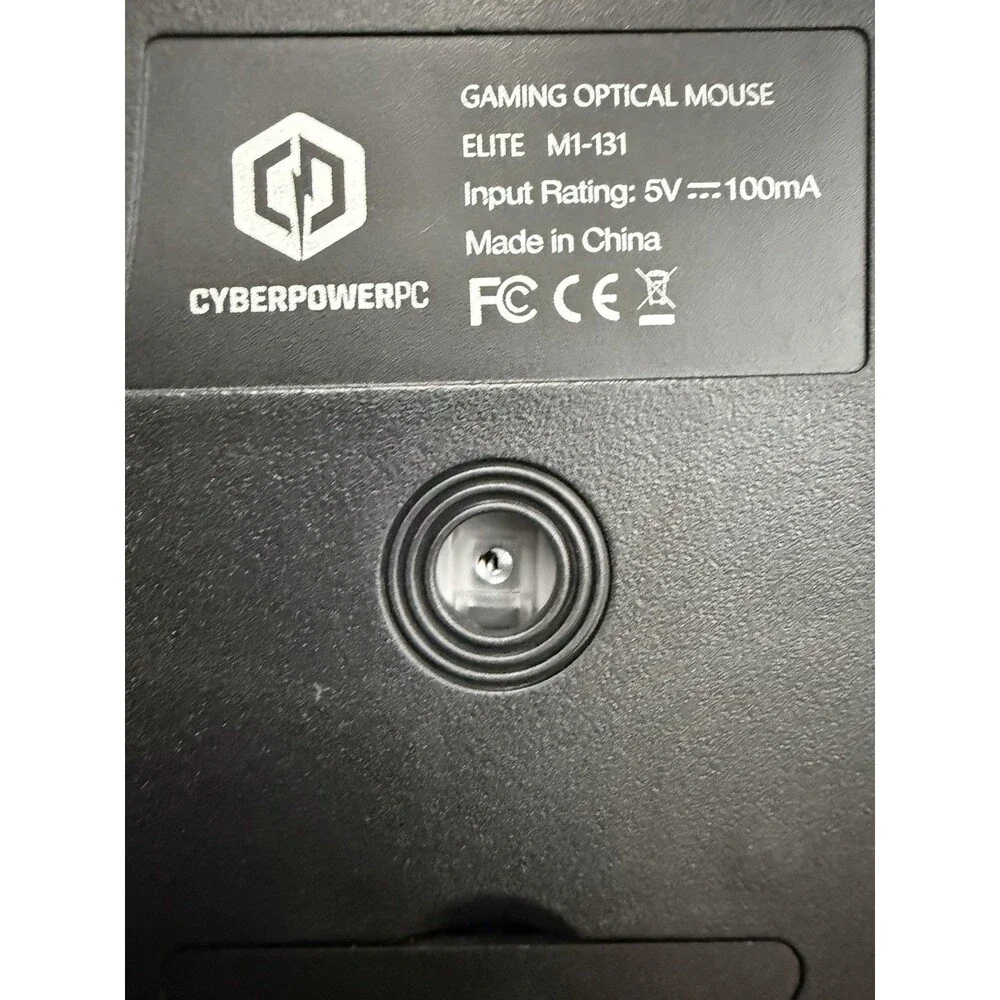 Cyber Power PC Elite M1-131 Gaming Mouse Black Cyberpowerpc Brand New sealed box